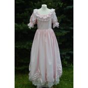 Sukienka księżniczka różowa z falbankami- stroje dla doroslych - dsc_0368.jpg